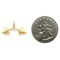 10K Gold Barbell Charm Weightlifting Body Builder New 15 X 26mm Jewerly